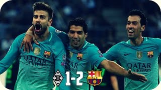 Borussia Mönchengladbach 1 x 2 Barcelona  GOLS  Champions League 2016 280916 [upl. by Nitram]