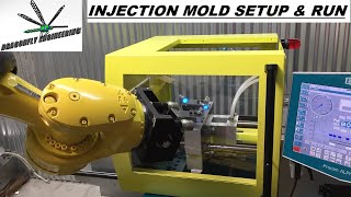 Injection molding setup and run [upl. by Banna]