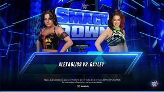 SMACKDOWN Bayley vs Alexa Bliss [upl. by Vachell906]