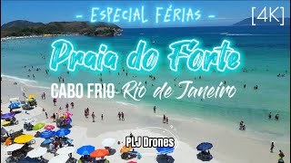 124  4K  Drone  Praia do Forte  Cabo Frio  RJ praiadofortecabofrio praiadoforte praia rj [upl. by Eniluap]