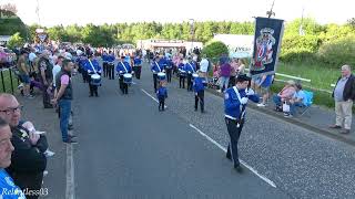 Pomeroy True Blues FB  Kilcluney Volunteers Parade  020623 4K [upl. by Purdum679]