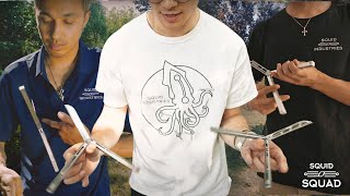 Incredible Butterfly Knife Tricks Balisong  Squid Squad Montage [upl. by Bergess]