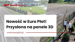 Przysłona na ogrodzenie panelowe  Montaż i efekt końcowy  Euro Płot [upl. by Ynehteb]