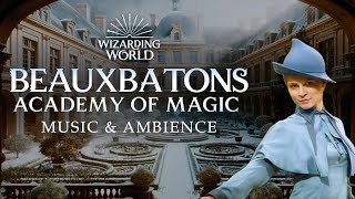 Harry Potter  Beauxbatons Music amp Ambience Magical Winter Castle with ASMRWeekly [upl. by Lekcar]