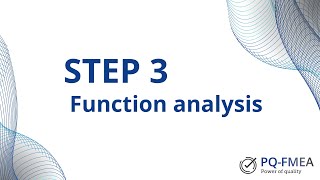 Step 3 of FMEA analysis according to AIAG amp VDA in PQFMEA software  function analysis [upl. by Older]