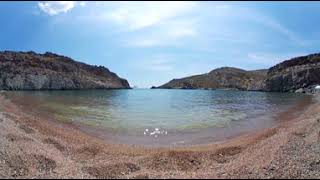 Melidoni Beach Kythera Greece  360° VR Video 4K [upl. by Ecinej]