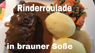 Rinderroulade in brauner Soße Ginwin [upl. by Htebezile]