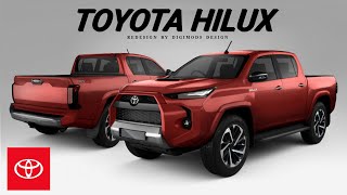 ALL NEW TOYOTA HILUX 20242025 REDESIGN  Digimods DESIGN [upl. by Noorah61]