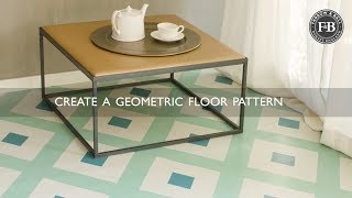 Farrow amp Ball  Create A Geometric Floor Pattern [upl. by Carn]