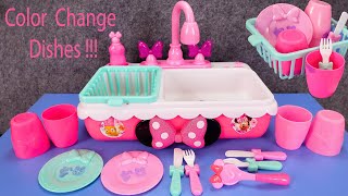 12 Minutes Satisfying with Unboxing Disney Minnie Mouse Kitchen Cooking Toys Real Working Sink ASMR [upl. by Hedwiga]