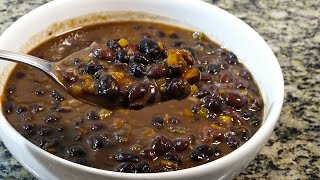 COMO PREPARAR UNOS DELICIOSOS FRIJOLES NEGROS [upl. by Amye]