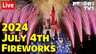 🔴Live 2024 July 4th Fireworks at Magic Kingdom on July 3rd  Walt Disney World Live Stream [upl. by Burget]