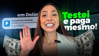 5 SITES QUE PAGAM EM DÓLAR PARA TRABALHAR EM CASA  Ganhar dinheiro pela internet sem investimento [upl. by Athenian]