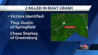 Two killed in Tickfaw boat crash [upl. by Corie]