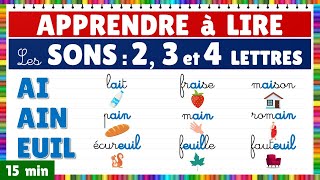 Apprendre à lire  Montessori  Les sons  Exercice de lecture les graphèmes de 2 3 et 4 lettres [upl. by Anaujahs]