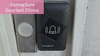 GazingSure Wireless Doorbell Review  Waterproof Doorbell Chime Door Bell Ringer [upl. by Amil766]