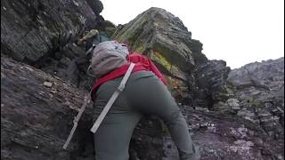 Climbing GoingToTheSun Mountain  Glacier National Park [upl. by Erodoeht633]