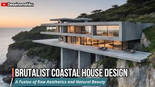 Exploring Brutalist Coastal House Design A Fusion of Raw Aesthetics and Natural Beauty [upl. by Fey366]