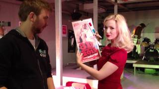 Ancilla Tilia signing her 3D calendar 2012 at Fame Amsterdam 2 [upl. by Guarino62]