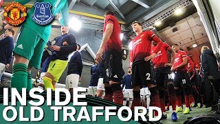 Inside Old Trafford  Manchester United 21 Everton  Behind the Scenes  Tunnel Cam [upl. by Illene191]