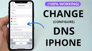 How to ChangeConfigure DNS Settings On iPhone [upl. by Letsirc]