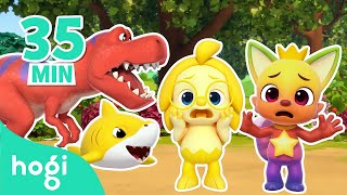 🦖 Learn Colors with Dinosaur Shark Family and More｜Dinosaurs for Kids｜Jingle Play｜Hogi Pinkfong [upl. by Sochor]