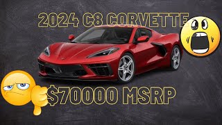 2024 C8 Corvette 1LT BASE 70k HUGE PRICE INCREASE [upl. by Beverie206]