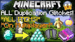 MINECRAFT BEST ALL ITEM DUPLICATION GLITCH Realms 1212 BEDROCK [upl. by Eanel]