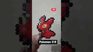 Slugma Beads perlerbead pixelartist pixelart pokemon slugma sakupixel [upl. by Tdnaltroc]