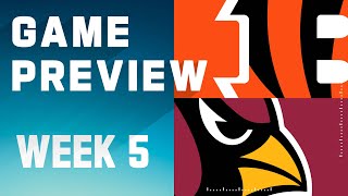 Cincinnati Bengals vs Arizona Cardinals  2023 Week 5 Game Preview [upl. by Siravart]