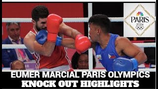 Eumir Marcial vs Tubabek Paris Olympics 2024  Knock out Highlights [upl. by Issej]