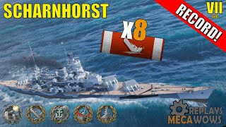 Scharnhorst 8 Kills amp 188k Damage  World of Warships Gameplay [upl. by Kentigera841]