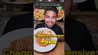 Rs 50 VS Rs 700 Pasta🍝  Cheap vs Expensive Pasta food pasta challenge trending shorts [upl. by Luhar]