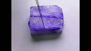 MIXING ACRYLIC GEL AND PIGMENT VIOLET ICE [upl. by Eixirt]