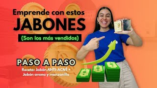 Jabones Artesanales para vender 2 Recetas de Jabón para tu negocio que se venderán sí o sí 🤩💵⚡️ [upl. by Llehcnom]