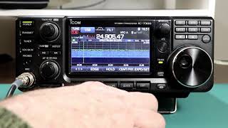 Icom IC7300 A to Z 40 Internal Antenna Tuner Operation [upl. by Aneloj]