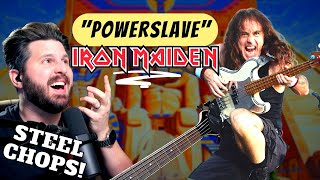 First Time Seeing IRON MAIDEN Live Bass Teacher REACTS to Steve Harris playing quotPOWERSLAVEquot [upl. by Zuliram]