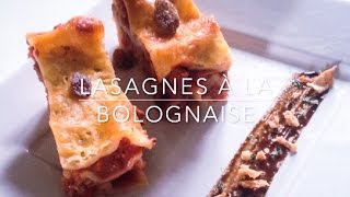 COMMENT FAIRE DES LASAGNES A LA BOLOGNAISE [upl. by Ennasus]