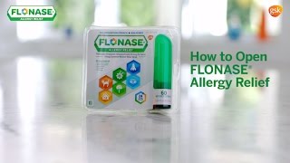 FLONASE Allergy Relief How To Open [upl. by Liagiba256]