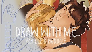 ACHILLE amp PATROCLE  Photoshop illustration timelapse [upl. by Debera]