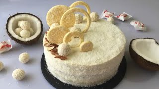 Raffaello cake recipe  cake Raffaello recipe  Cooking with Sumi [upl. by Aytnahs]