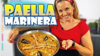 Paella marinera fácil paso a paso paella de marisco [upl. by Nibla61]