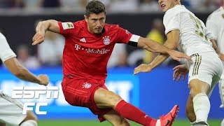 Robert Lewandowski scores in Bayern Munich win vs Real Madrid  International Champions Cup [upl. by Jarlathus]