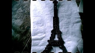 ASMR  Perler beads Eiffel Tower [upl. by Esme]