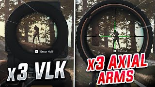 El SECRETO de la MEJOR MIRA x3 de WARZONE Axial Arms vs VLK ¿Cuál es MEJOR [upl. by Lyrret]