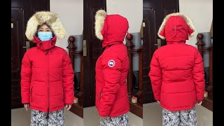 Canada Goose Chelsea Parka Down Jacket Try On Review [upl. by Norrahc117]