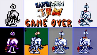 Earthworm Jim 1994 GAME OVER Screens Comparison [upl. by Narrat244]