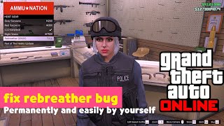 How to fix the rebreather bugEasy Solo GTA Online [upl. by Rosenblum]