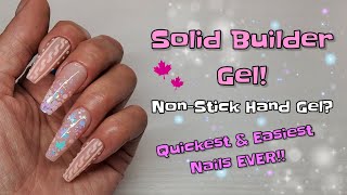 PINK AUTUMN NAILS  SOLID BUILDER GEL NONSTICK HAND GEL USING STILETTO DUAL FORMS  VARNAIL [upl. by Durtschi676]