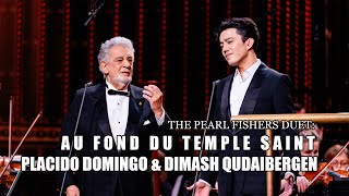 Dimash Qudaibergen amp Placido Domingo  The Pearl Fishers’ Duet Au fond du Temple Saint 2023 [upl. by Nanoc]